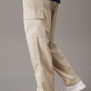 CALVIN KLEIN - Pantaloni cargo in twill di cotone