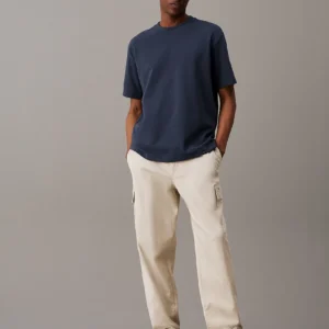 CALVIN KLEIN - Pantaloni cargo in twill di cotone