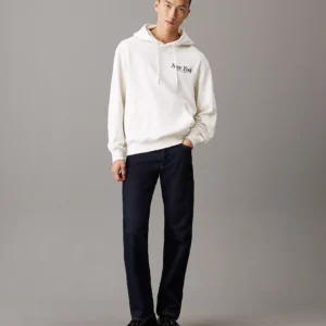 CALVIN KLEIN - Felpa con cappuccio con logo New York dal taglio relaxed