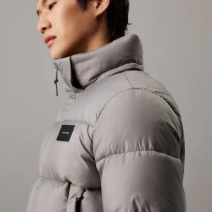 CALVIN KLEIN - Piumino con cappuccio - Grigio