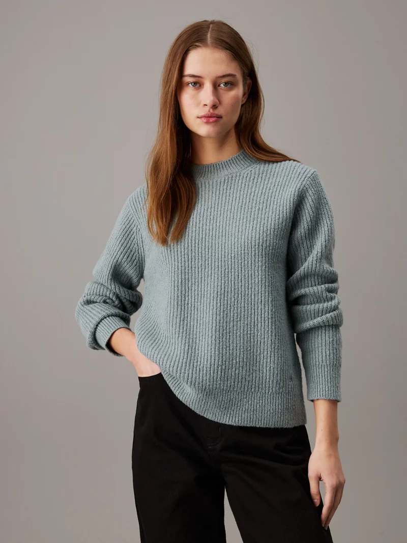 K20K207415_PAC_main CALVIN KLEIN - Maglione a costine bouclé