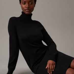 CALVIN KLEIN - Tubino in lana merino - Nero
