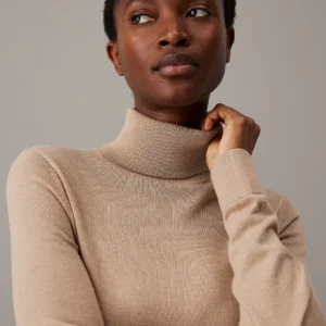 CALVIN KLEIN - Tubino in lana merino - Sabbia