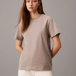 K20K207519_PA0_main CALVIN KLEIN - T-shirt con logo - Grigio