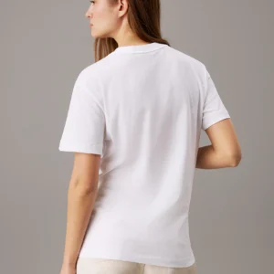 CALVIN KLEIN - T-shirt con logo - Bianco