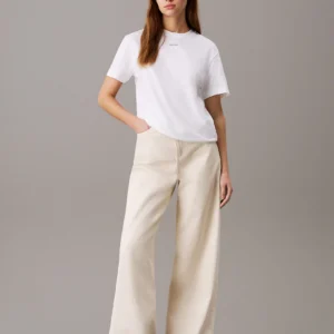 CALVIN KLEIN - T-shirt con logo - Bianco