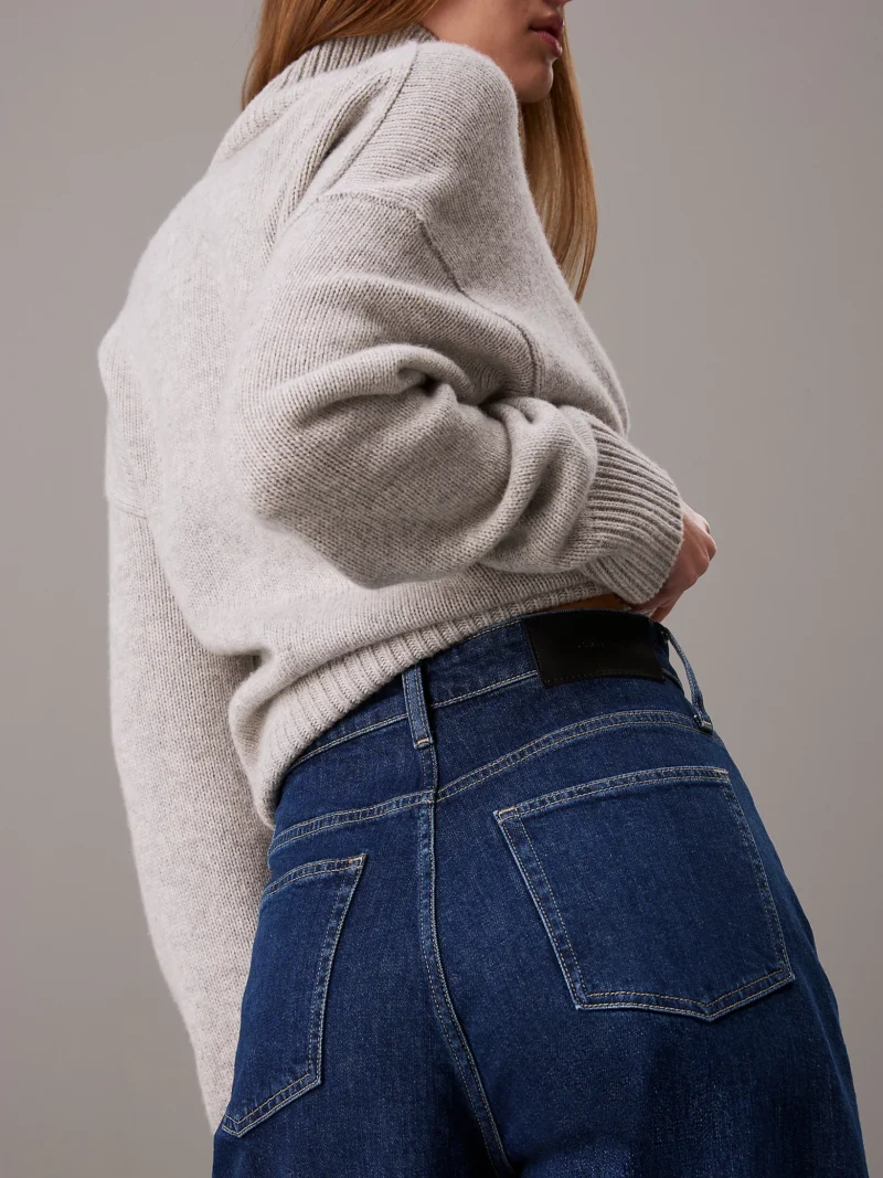 CALVIN KLEIN - High Rise Wide Leg Jeans