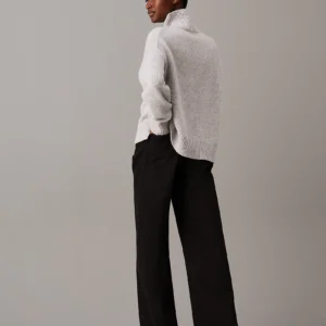 CALVIN KLEIN - High Rise Wide Leg Jeans