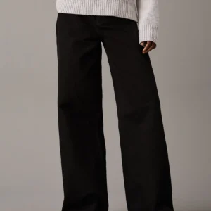 CALVIN KLEIN - High Rise Wide Leg Jeans