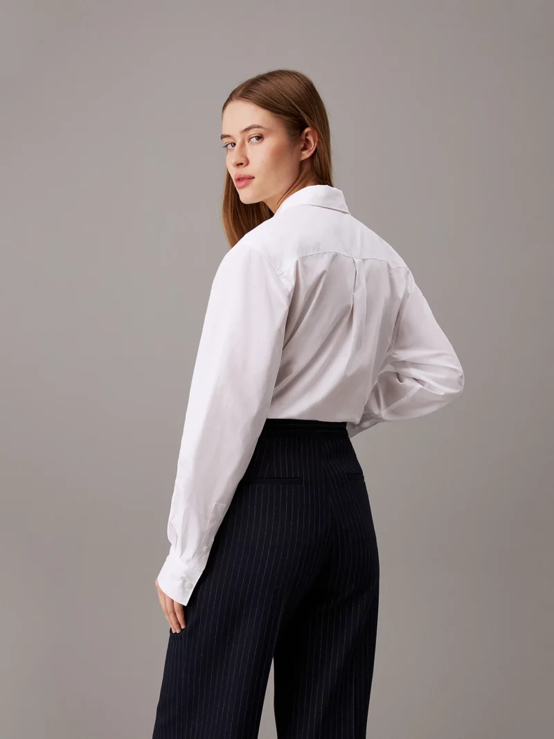 CALVIN KLEIN - Camicia in popeline di cotone