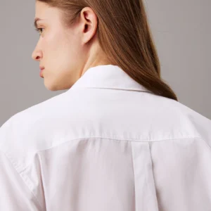 CALVIN KLEIN - Camicia in popeline di cotone