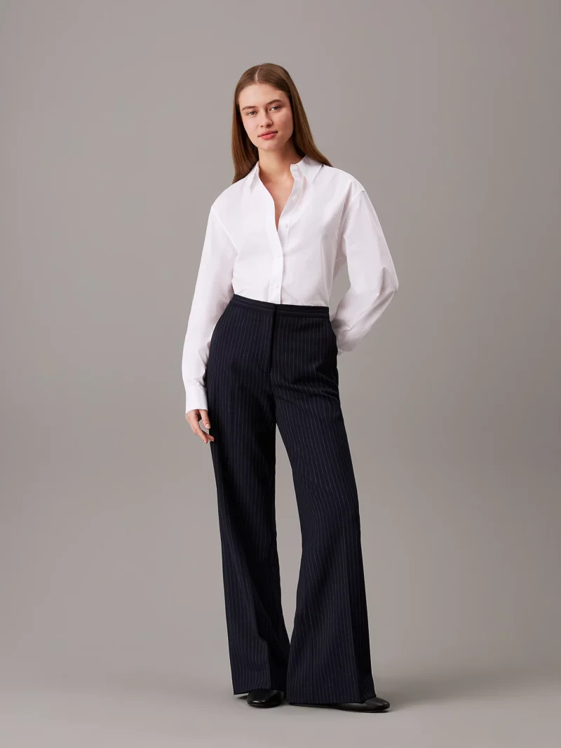 CALVIN KLEIN - Camicia in popeline di cotone