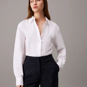 CALVIN KLEIN - Camicia in popeline di cotone