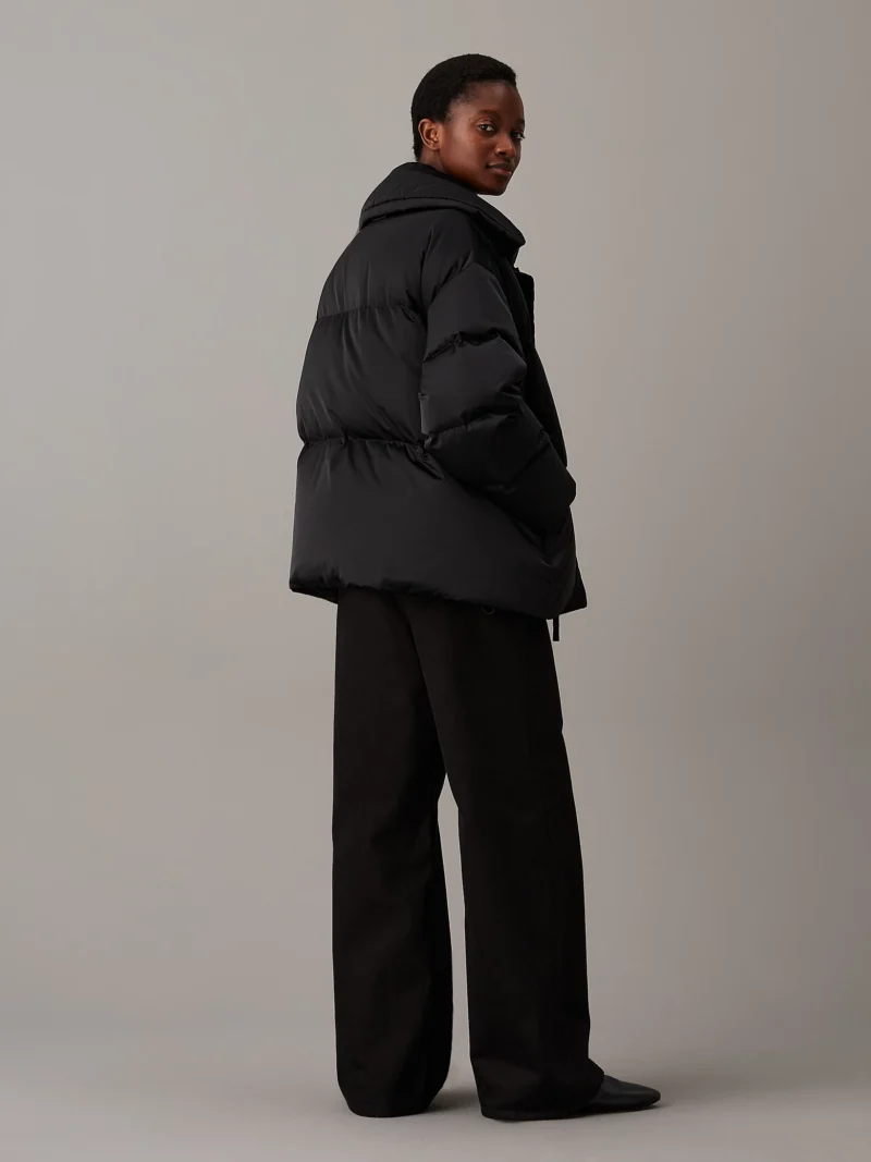 CALVIN KLEIN - Piumino oversize imbottito - Nero