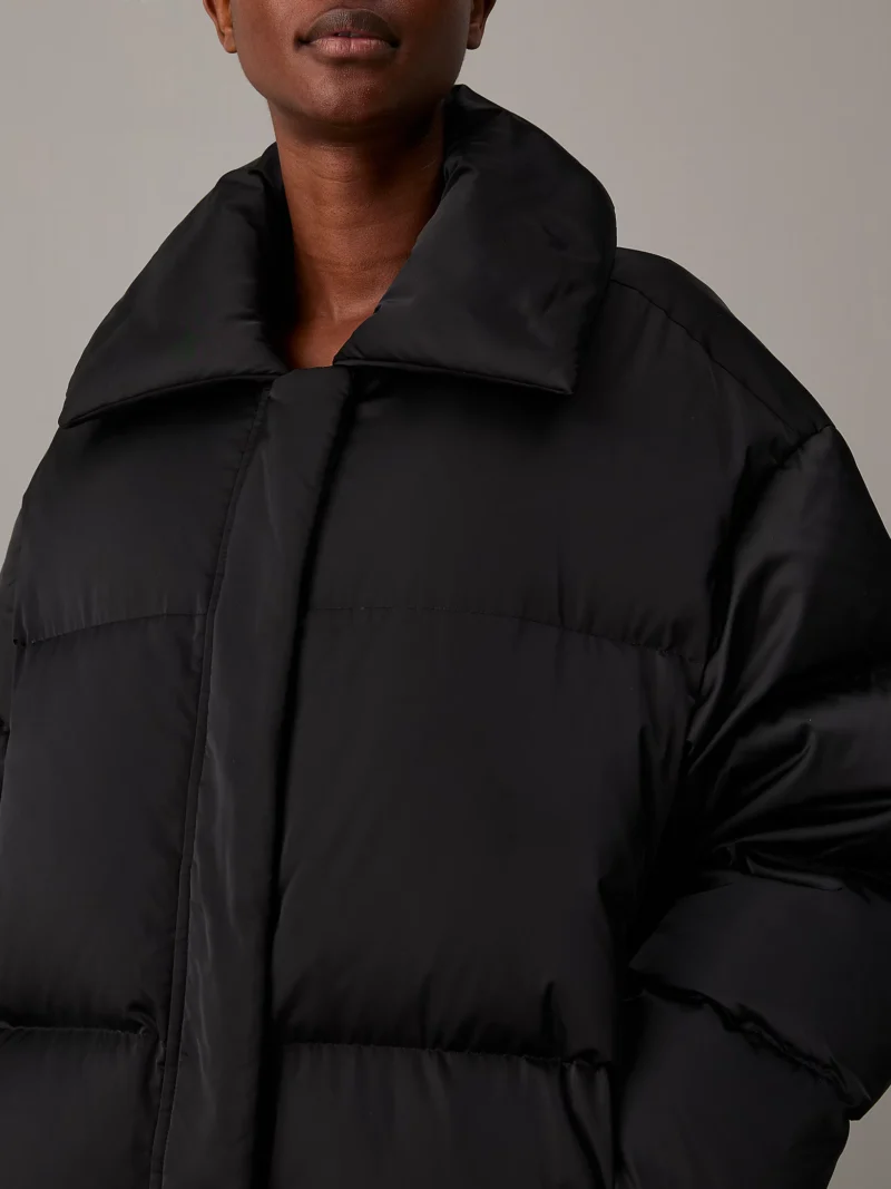CALVIN KLEIN - Piumino oversize imbottito - Nero