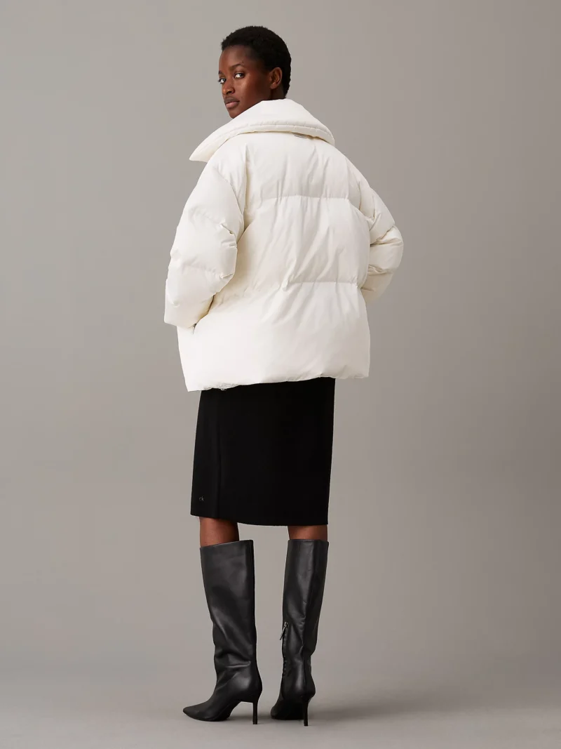 CALVIN KLEIN - Piumino oversize imbottito - Beige