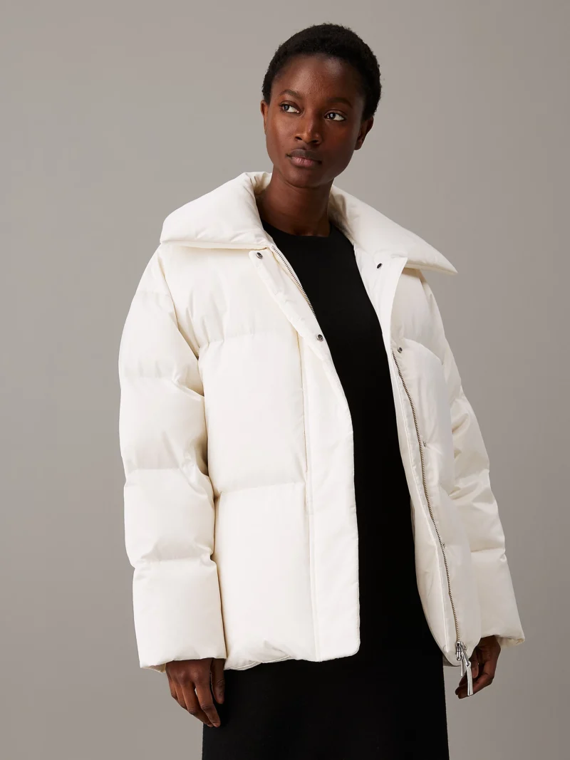 CALVIN KLEIN - Piumino oversize imbottito - Beige