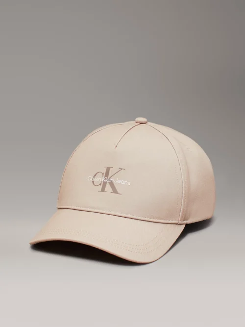 CALVIN KLEIN - Berretto in twill con calda felpa