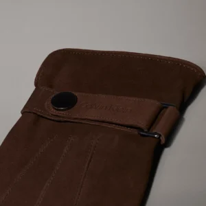 CALVIN KLEIN - Guanti touchscreen in pelle