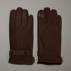 CALVIN KLEIN - Guanti touchscreen in pelle