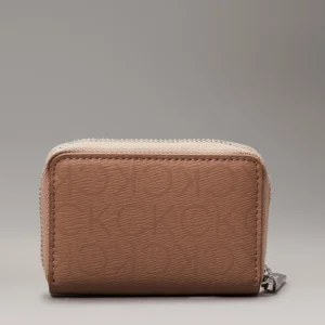 CALVIN KLEIN - Portafoglio con zip integrale RFID piccolo