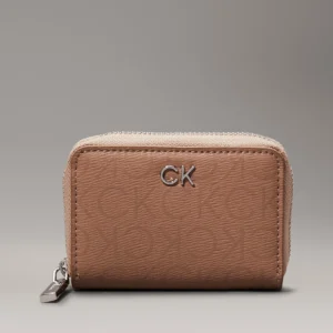 CALVIN KLEIN - Portafoglio con zip integrale RFID piccolo