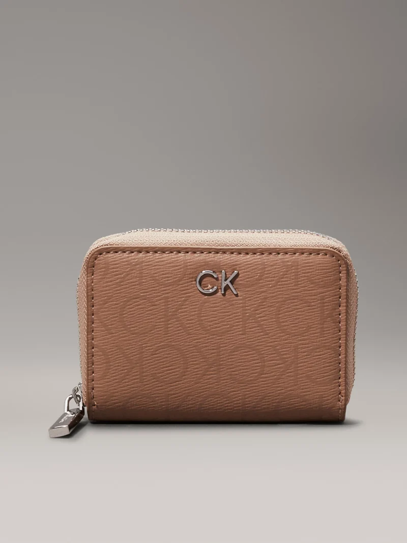 CALVIN KLEIN - Portafoglio con zip integrale RFID piccolo