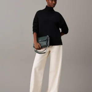 CALVIN KLEIN - Borsa da spalla con logo trasformabile