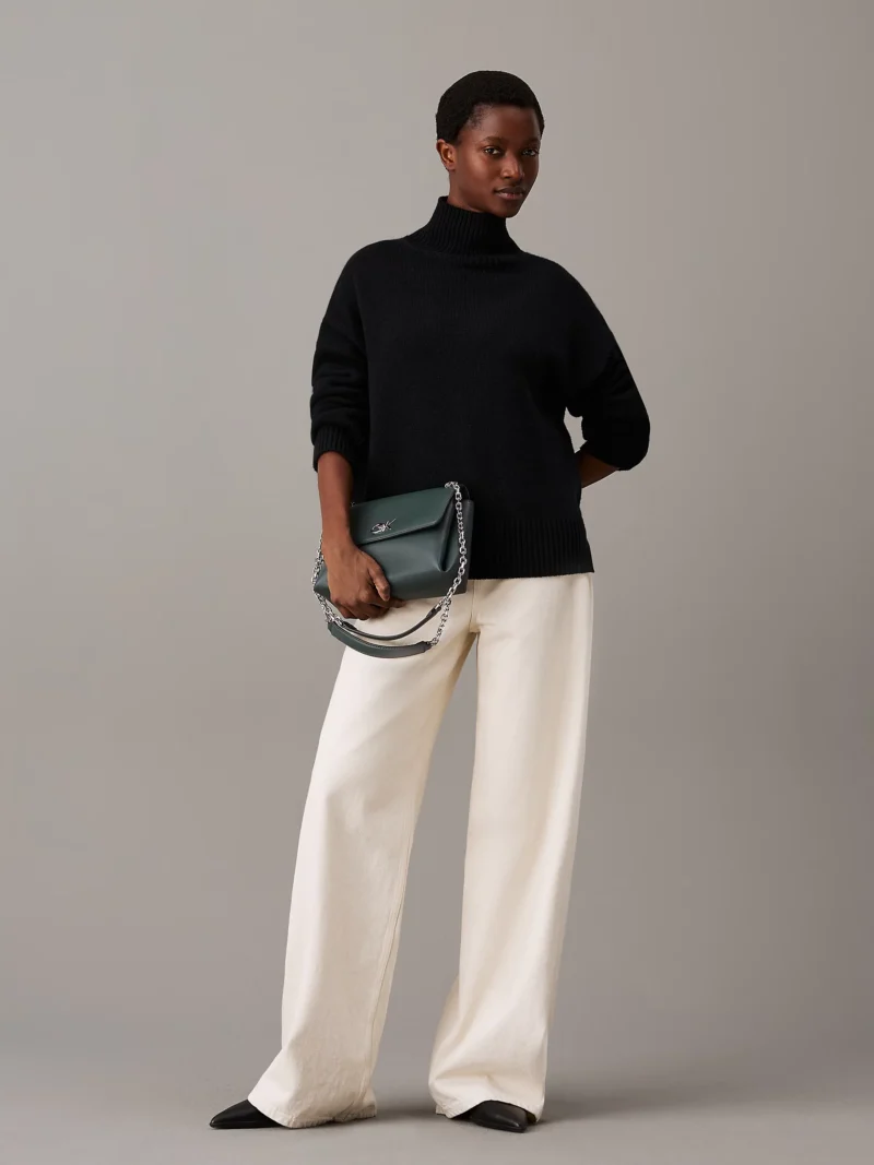 CALVIN KLEIN - Borsa da spalla con logo trasformabile
