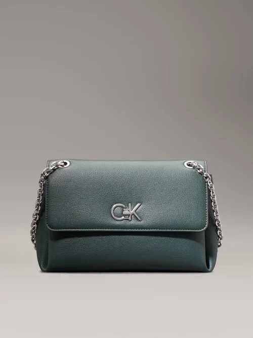 CALVIN KLEIN - Borsa da spalla con logo trasformabile