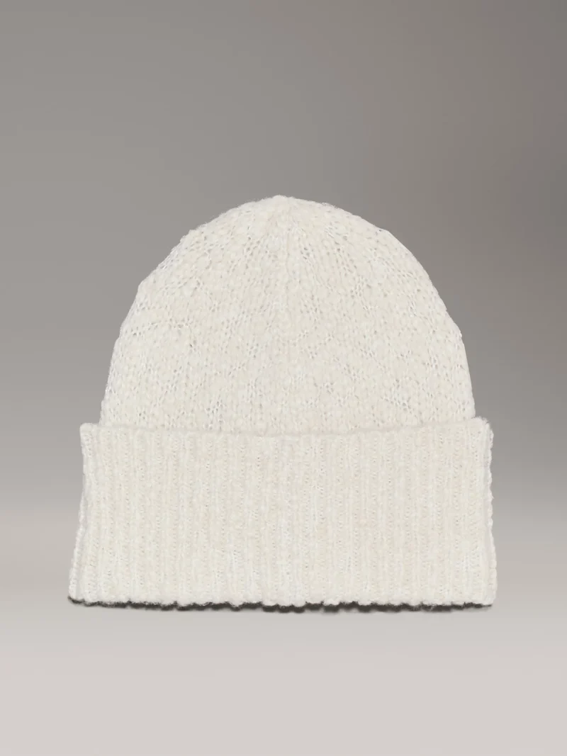 CALVIN KLEIN - Berretto in morbido bouclé