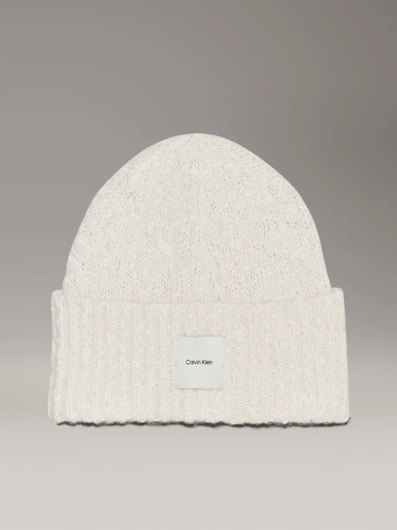 CALVIN KLEIN - Berretto in morbido bouclé
