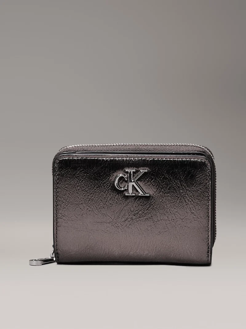 K60K612745_ADA_main CALVIN KLEIN - Portafoglio con zip integrale metallico