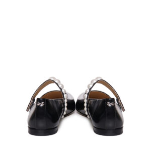 MACH & MACH - BALLERINE IN PELLE LUCIDA CON PERLE