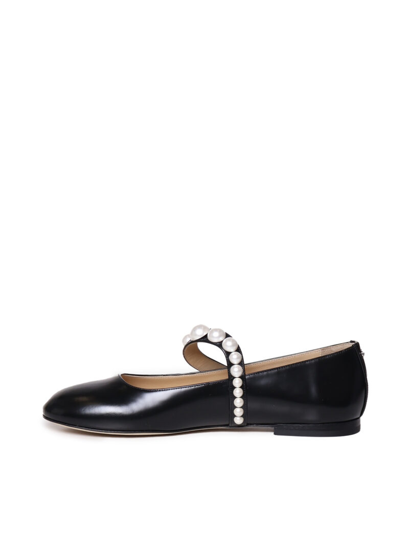 MACH & MACH - BALLERINE IN PELLE LUCIDA CON PERLE