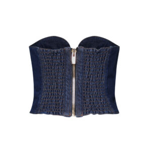 MAGDA BUTRYM - TOP A CUORE IN DENIM
