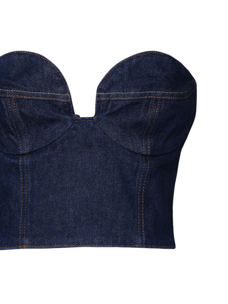 MAGDA BUTRYM - TOP A CUORE IN DENIM
