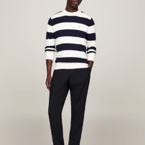TOMMY HILFIGER - Pullover con cashmere e bandierina