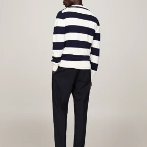 TOMMY HILFIGER - Pullover con cashmere e bandierina