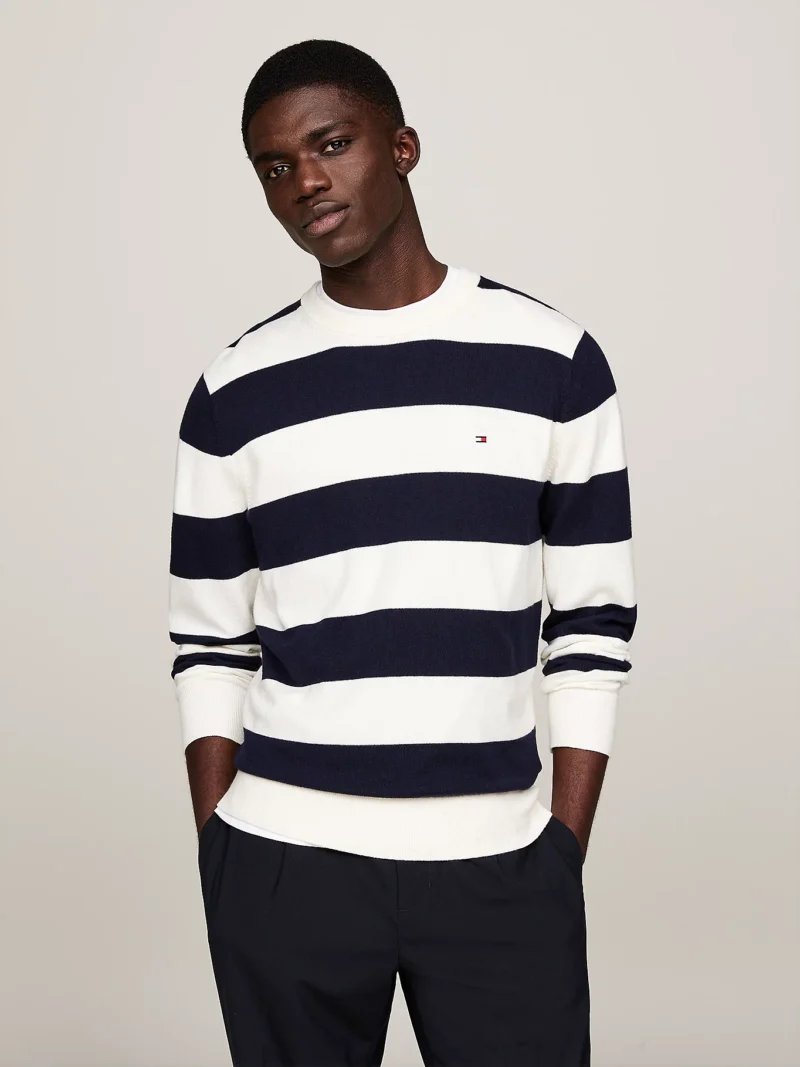 TOMMY HILFIGER - Pullover con cashmere e bandierina