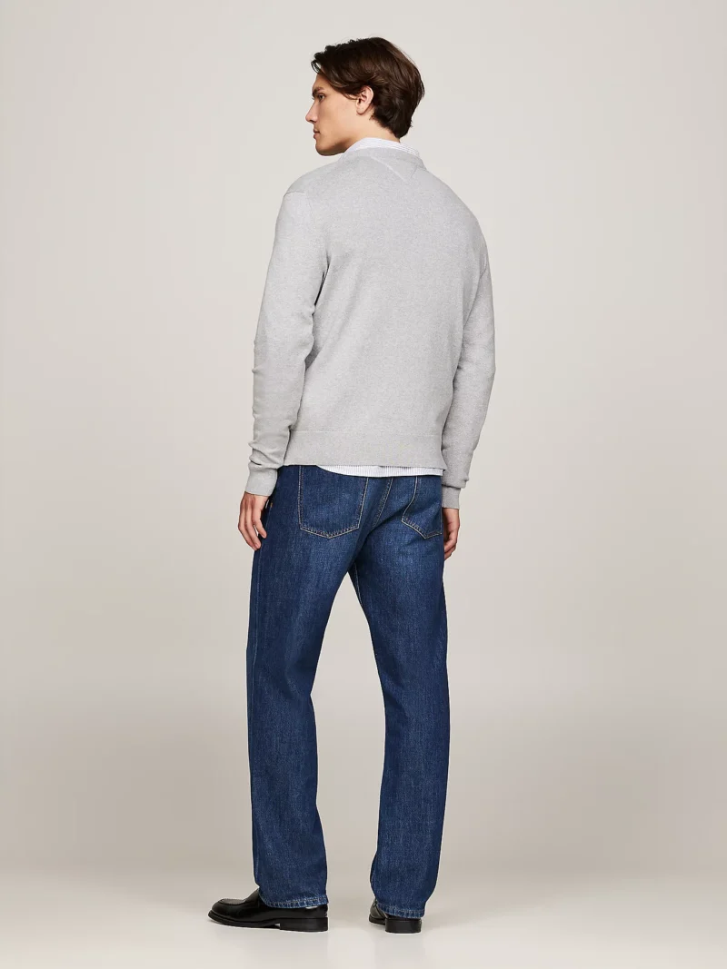 TOMMY HILFIGER - Pullover con scollatura a V e cashmere