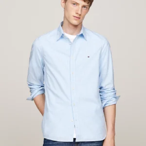TOMMY HILFIGER - Camicia slim fit a micro quadretti Vichy