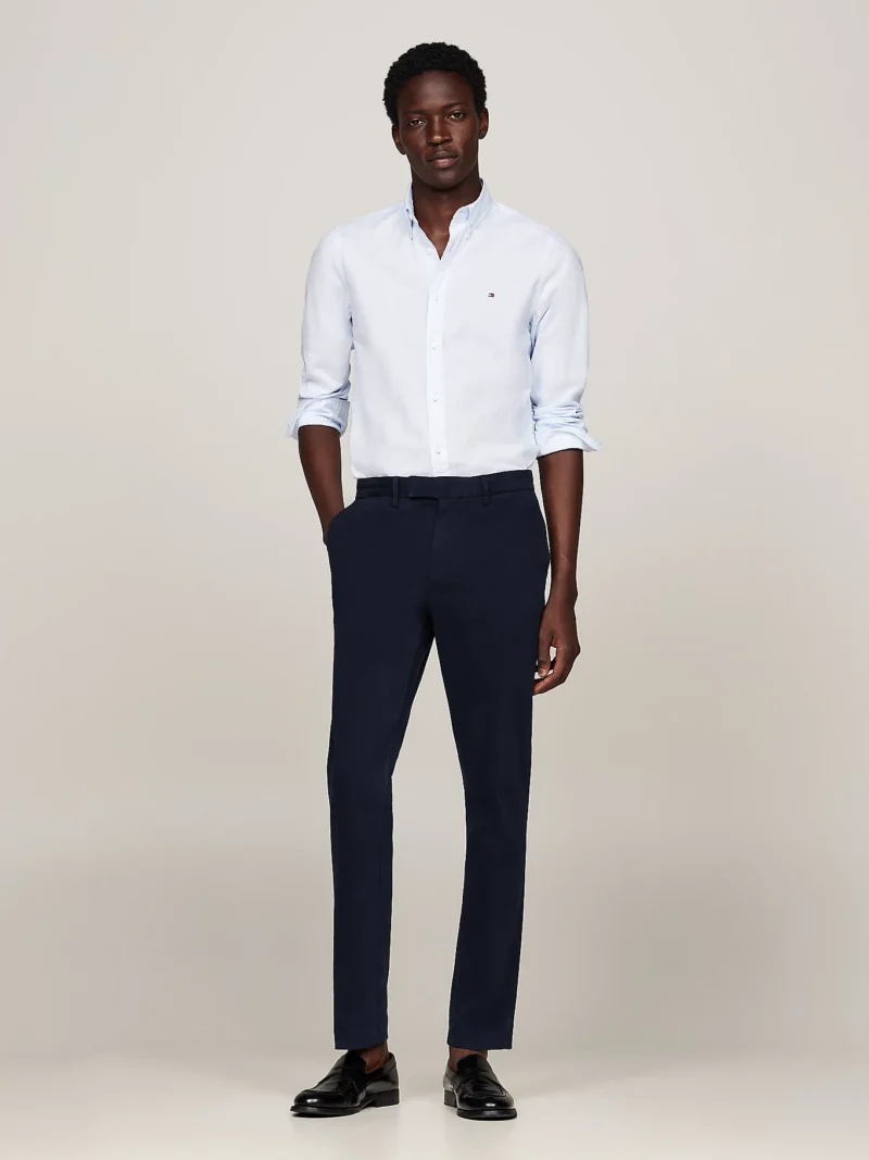TOMMY HILFIGER - Camicia slim fit con micromotivo