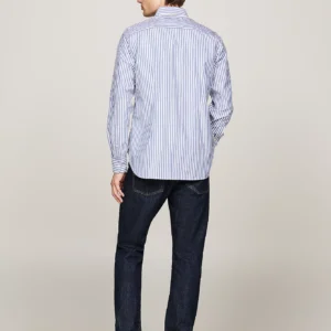 MW0MW34573_0A4_alternate3 TOMMY HILFIGER - Camicia TH Flex slim fit in popeline a righe
