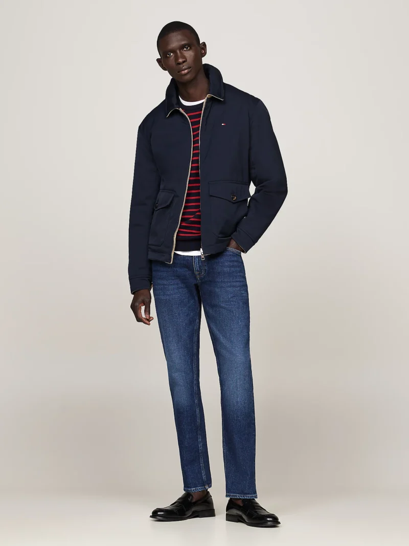 TOMMY HILFIGER - Jeans Denton straight fit sbiaditi - Blu