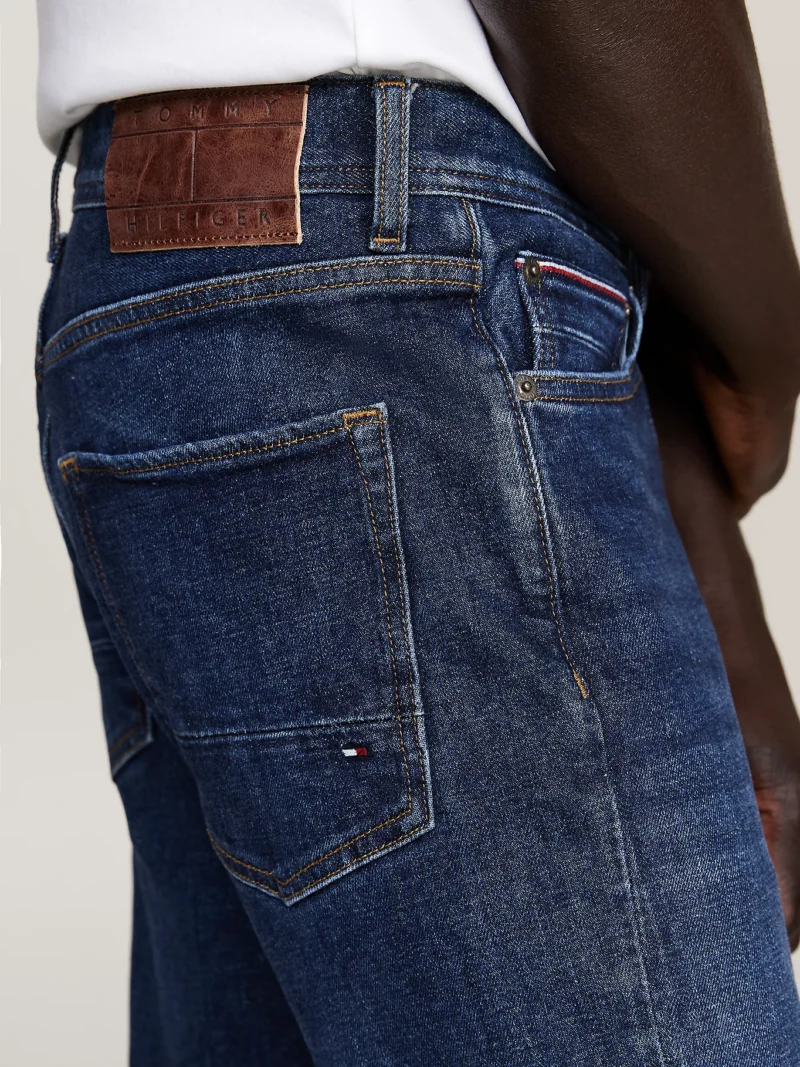 TOMMY HILFIGER - Jeans Denton straight fit sbiaditi - Blu