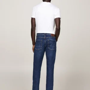 TOMMY HILFIGER - Jeans Denton straight fit sbiaditi - Blu