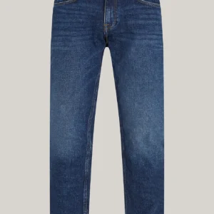 TOMMY HILFIGER - Jeans Denton straight fit sbiaditi - Blu