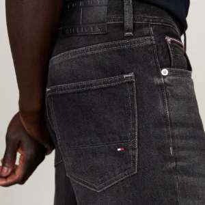 TOMMY HILFIGER - Jeans Mercer regular fit dritti sbiaditi - Nero