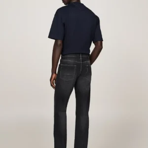 TOMMY HILFIGER - Jeans Mercer regular fit dritti sbiaditi - Nero